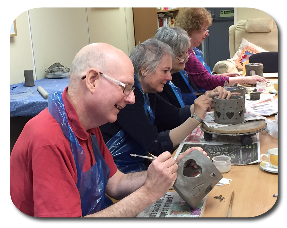 Such concentration! Art & Craft Group such concentration