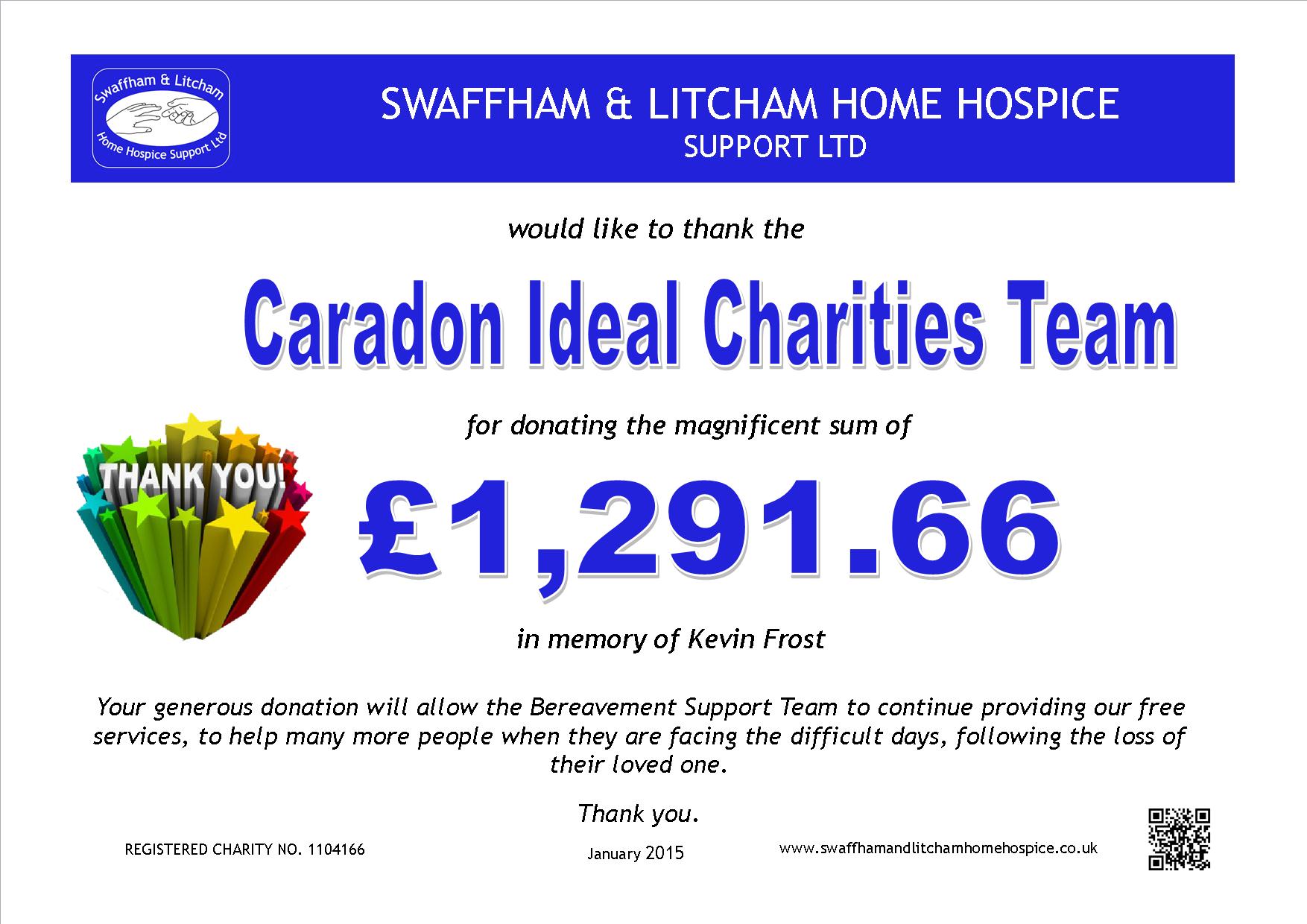 Caradon Ideal Charities Team