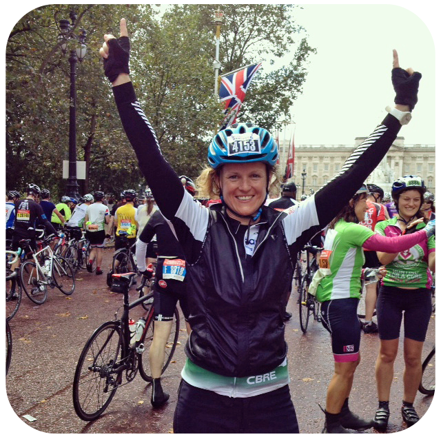 Eleanor completes the London-Surrey Bike Ride